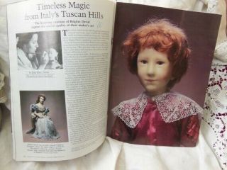 Vintage Porcelain and Wax Doll Brigitte Deval Doll Artist 1980’s one of a kind 4