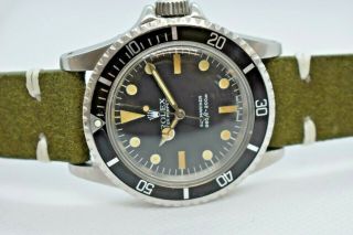 Vintage Rolex Submariner 5513 Circa 1980 Maxi Dial Mark 3 5