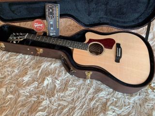 2018 Gibson Le Hummingbird Walnut Ag Antique Natural Acoustic Electric Guitar