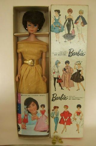 Htf Rare Japanese Exclusive Vintage Barbie Dressed Golden Evening 1610 Mib