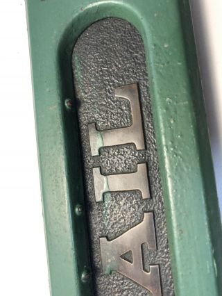 Vintage Brass Door w/Metal Frame Spring Loaded Door Letter Mail Slot Painted 2
