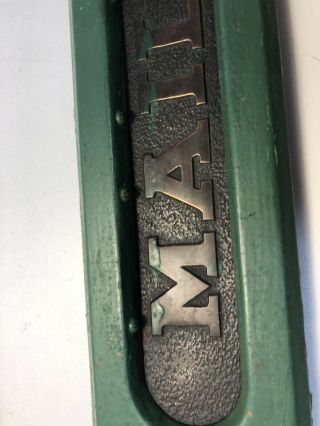 Vintage Brass Door w/Metal Frame Spring Loaded Door Letter Mail Slot Painted 5