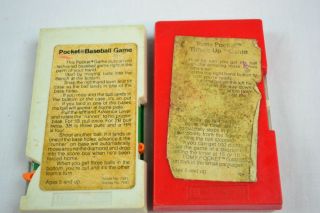 2 Vintage Tomy Pocket Games,  Baseball,  Times Up, 4