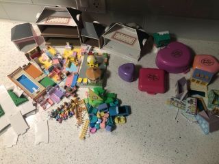 Vintage Lewis Galoob My Pretty Dollhouse And Polly Pocket Compacts
