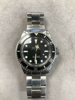 Rolex Vintage Submariner No Date Mens Watch 5513 As - Is