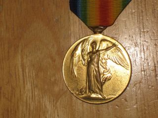 Ww1 British Victory Medal Named To Wall Mm Bravery Medal Winner