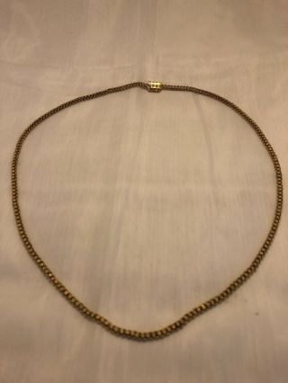 Antique Victorian 18k Yellow And Rose Gold Necklace Marks 18k S,  F