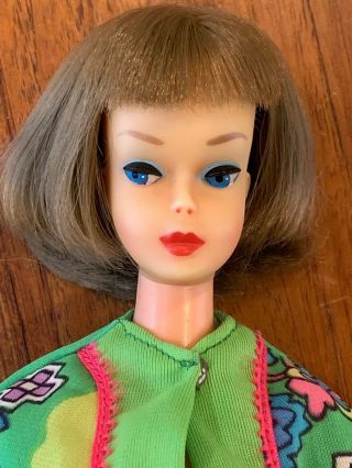 Rare & Htf Vintage Pink Skin American Girl Barbie Doll In Outfit