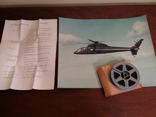 Rare 16mm Film S - 67 Military Helicopter 1970 Press Release From Us Government