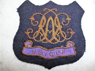 Older Royal Artillery Bullion Wire Blazer Badge,  Item