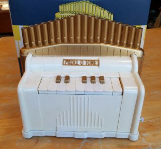 Vintage RARE PROLL - O - TONE Toy Organ Keyboard 1959 2