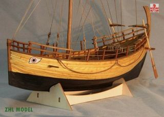 Greek Kyrenia 13.  7  350 Mm Ancient Trade Boat Wooden Model Ship Kit