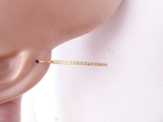 18ct gold 1.  5ct diamond earrings,  hoop 18k 750 5