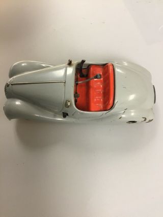 Vintage German Schuco Examico 4001 Grey Wind Up Toy No Key Or Windshield