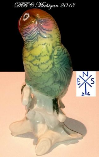 COLLECTIBLE 1940 KARL ENS VOLKDSTAT GERMANY PARROT 7584,  VIVID COLORS COND 7