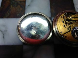 Antique Elgin 15 Jewel Double Roller Gold Filled Pocket Watch 5