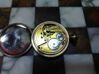Antique Elgin 15 Jewel Double Roller Gold Filled Pocket Watch 6