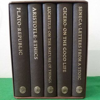 Folio Society 1/4 Leather Bound Books Great Philosophers Of The Ancient World