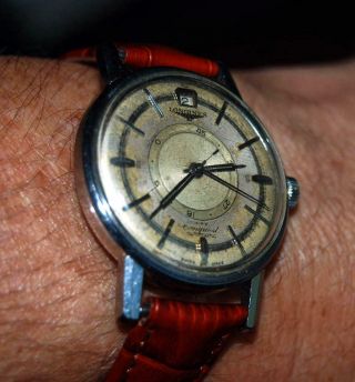Vintage Longines Conquest Power Reserve 9035 Automatic Cal.  294 Steel Wristwatch