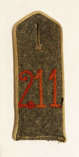 Ww1 Imperial German 211th Infantry Shoulder Board Strap Single -