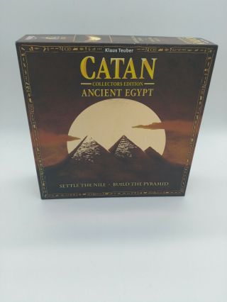 Catan Ancient Egypt Collector ' s Edition 3221 Rare Game 100 COMPLETE VGC 2