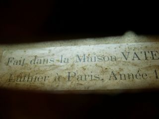 Vintage Antique French 4/4 Violin Maison VATELOT Luthier Paris Annee 1928 5