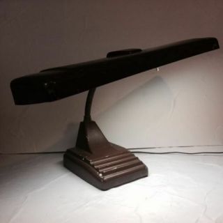Vintage Underwriters Steampunk Deco Desk Lamp Metal