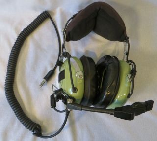 David Clark Military Headset Model H10 - 76xl Noise Cancellation Helicopter Crew