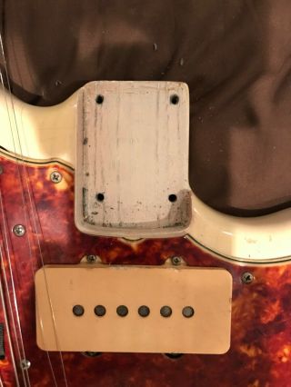 Vintage 1960 Fender Jazzmaster.  Alpine White.  Pre CBS Slab Board Neck 12