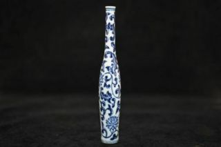 China Exquisite Hand - Painted Blue And White Porcelain Vase Qianlong Rt