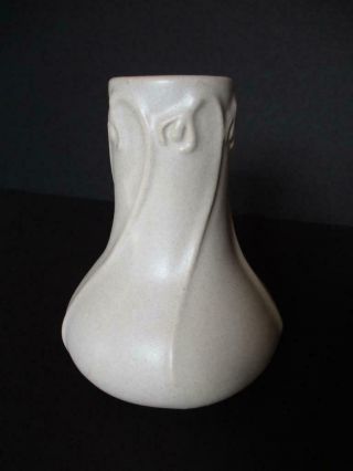 Pewabic Pottery Detroit 6 " Birch Color Snowdrop Vase