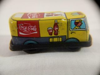 ‎rare 1970 Miniature Coca - Cola Tin & Plastic Delivery Truck