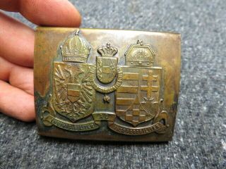 Wwi Austro - Hungarian Army Belt Buckle - - Scarce Detachable Badge - Double