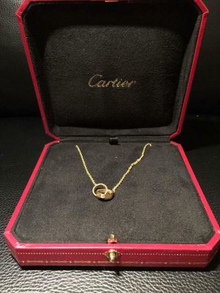 18k Yellow Gold Cartier Baby Love Necklace