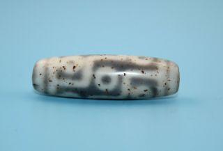 43 13 Mm Antique Dzi Agate Old 9 Eyes Bead From Tibet