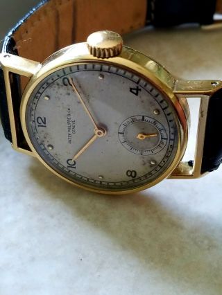 Patek Philippe ref 1446 men ' s calatrava watch 10