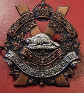 Canada Canadian Armed Forces Kc Calgary Highlanders Cap Badge