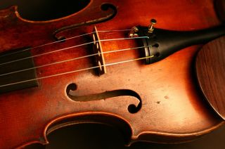 Fine Old Antique German Violin Made In Mittenwald Circa 1800,  Video.