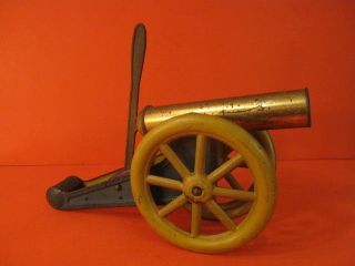 Big Victory Very Large 13 " Tin Toy Cannon 1930 Usa