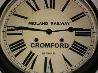 Midland Railway,  Mr Victorian Style Waiting Room Clock,  Cromford Station.