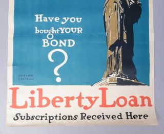 WWI Adolph Treidler Liberty Loan War Bond Propaganda Poster 2