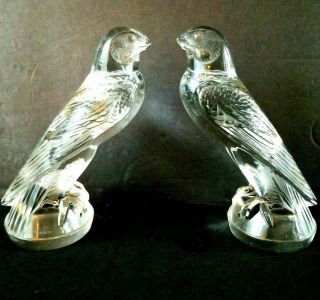 Rene Lalique " Falcon " Glass Car Mascots 1920 