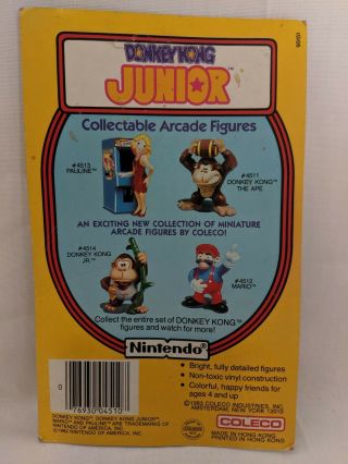 1981 Coleco Nintendo Donkey Kong Jr Unpunched Mini Figure 2