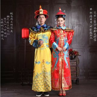 Chinese Queen/emperor Prince Show Cosplay Suit Robe Ancient Men/women Costume