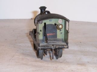 vintage Marklin toy locomotive and tender car,  windup, 7