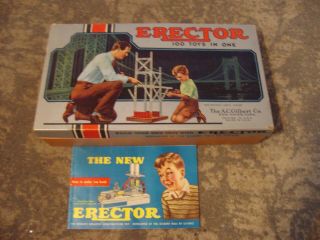 1958 ERECTOR SET 6 - 1/2 Gilbert Electric Flying Airplanes M2950 2