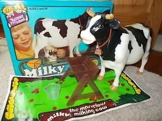 Vintage 1977 Kenner Milky The Marvelous Milking Cow W/box No Udder Or Moo