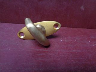 1 Vintage Nos " More Avail " Brass Lock Thumb Turn Flat 1/4” X 1 1/8” 6