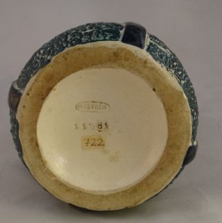 Austrian Amphora Art Pottery Vase.  c.  1920’s.  10 5/16” tall.  Turquoise/Blue. 7