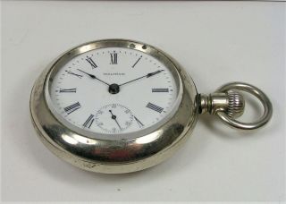 Antique Waltham Pocket Watch.  Running.  Lever Set.  Silverode.  Silverode.  PW - 1 4